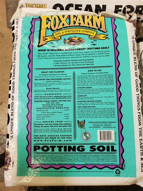 Fox Farms Ocean Forest Potting Soil Treeland Nurseries