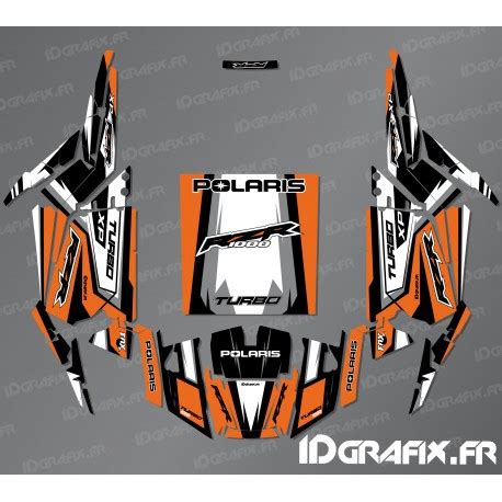 Kit Decoration Straight Edition Orange Idgrafix Polaris Rzr