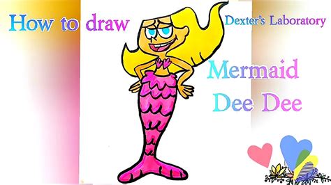 @EZDRAW | How to draw Mermaid Dee Dee from Dexter's Laboratory