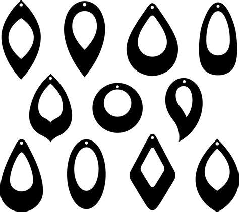 Earring Template Vector Art, Icons, and Graphics for Free Download