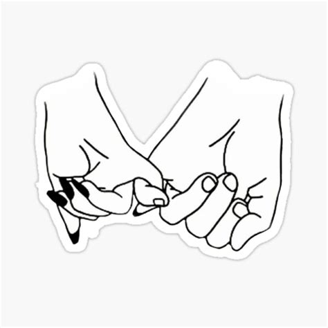 Pinky Promise Sticker For Sale By Kinglwtontour Redbubble