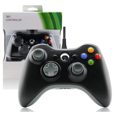 Controle De Xbox Fio Para Video Game E Pc Fat E Pc Joystick