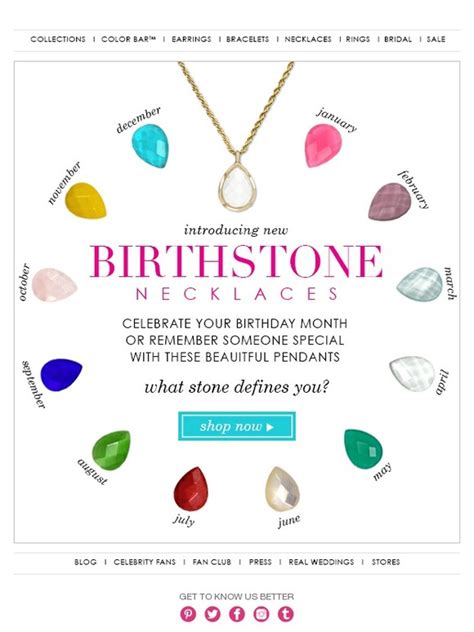 Kendra Scott Jewelry Introducing Birthstone Necklaces Milled