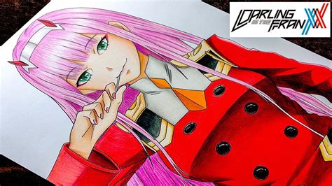 How To Draw Zero Two Step By Step Tutorial For Beginners Darling In