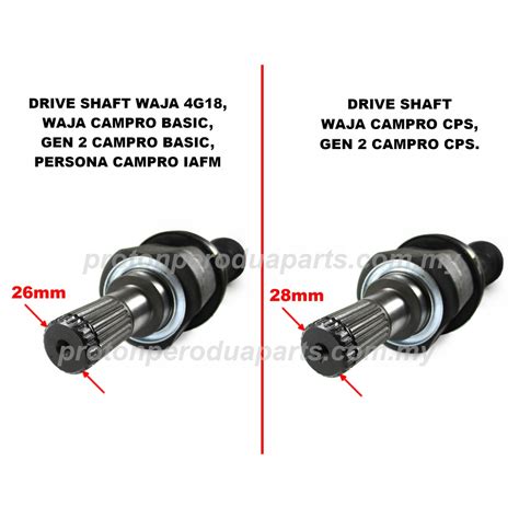 Drive Shaft Proton Waja Gen Persona G Basic Campro Campro