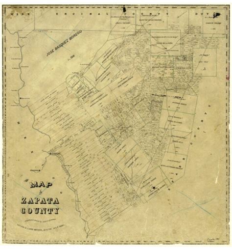 Map of Zapata County – Legacy of Texas