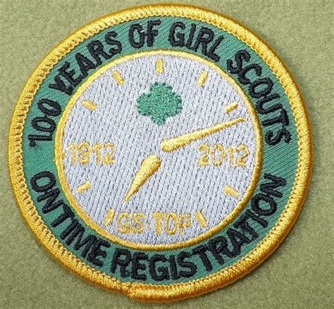 Girl Scouts Texas Oklahoma Plains 100th Anniversary Patch 100 Years Of