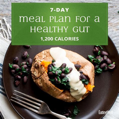 7 Day Meal Plan For A Healthy Gut 1 200 Calories Healthy Gut Healthy Probiotics Healthy