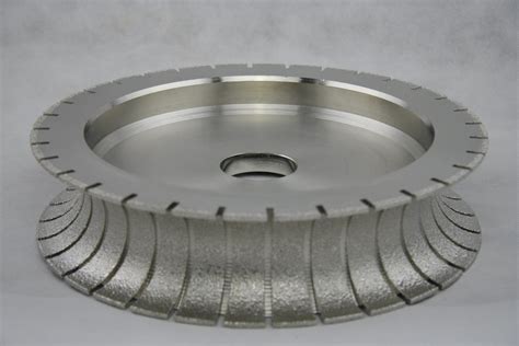 Vacuum Brazed Bullnose Half Bevel Ogee Profile Wheel For CNC Machine