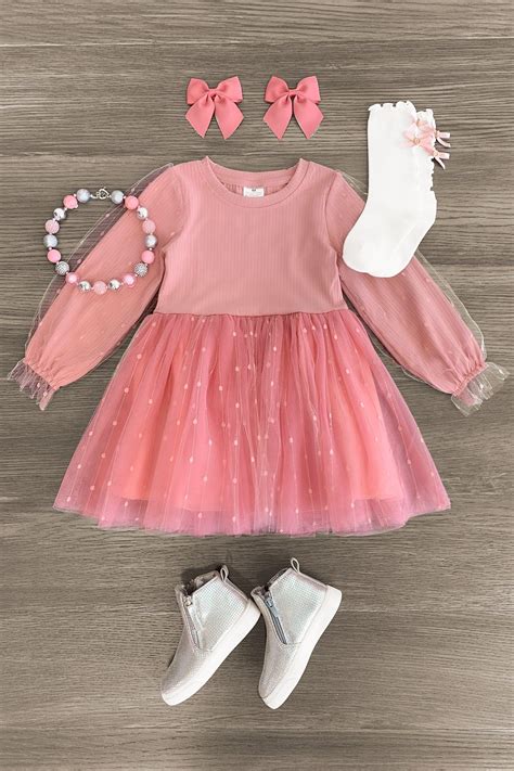 Pink Tulle Glitter Dress | Sparkle In Pink