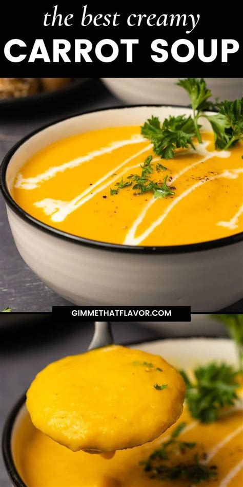 Creamy And Comforting Carrot Soup Recipe