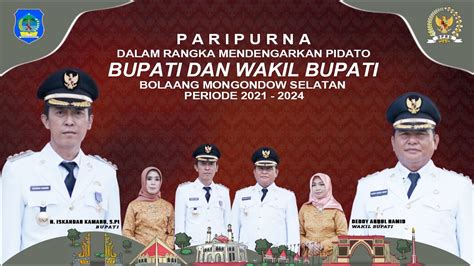 Pidato Bupati Dan Wakil Bupati Bolaang Mongondow Selatan Masa Jabatan