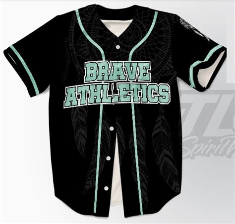 Custom Baseball Jersey Brave Athletics TLC Spirit Wear