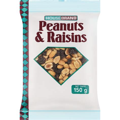 Checkers Housebrand Peanuts And Raisins 150g Dried Snacks Biltong