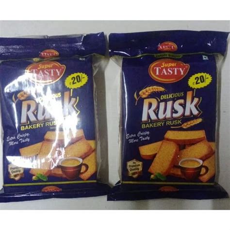 Super Tasty Buttermilk 285gm Suji Rusk Packaging Type Packet