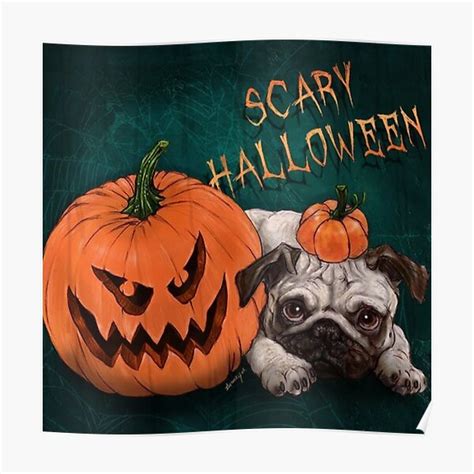 "Halloween dog memes" Poster for Sale by Aapingjuma | Redbubble