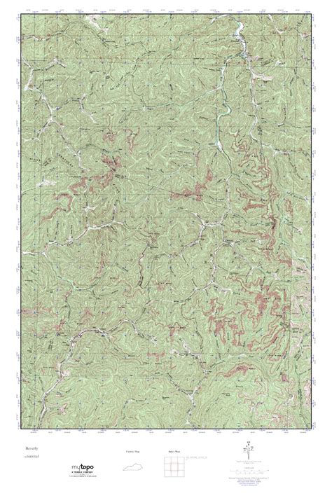 Mytopo Beverly Kentucky Usgs Quad Topo Map