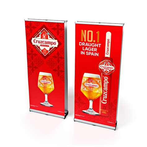 Envoy Twin Double Sided Roller Banner Double Sided Pull Up Banner