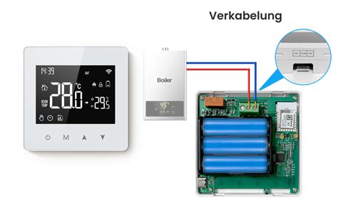 AVATTO Thermostat Zigbee Smart Thermostat für Gas Boiler Steuerung