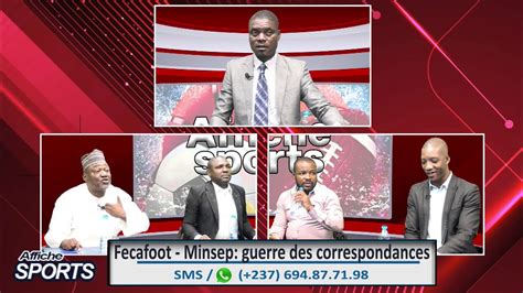 Fecafoot Minsep Guerre De Correspondances Affiche Sport Du Mai