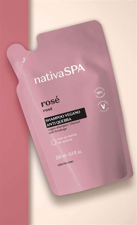 Refil Shampoo Vegano O Botic Rio Nativa Spa Ros Beleza Na Web