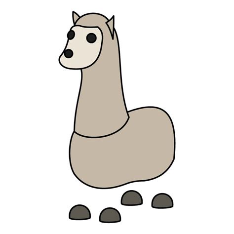 Adopt Me Llama Coloring Page From Roblox - Drawing Gallery