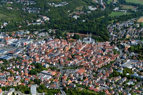 Bad Mergentheim Aus Der Vogelperspektive Altstadtbereich Und