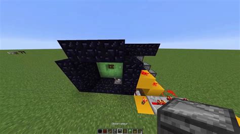 Comment Faire Une Porte Coulissante 3x3 Dans Minecraft Youtube