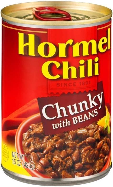 Hormel Chili Chunky With Beans 15 Oz Pack Of 12 Chili