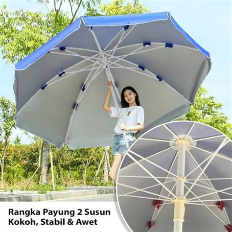 Jual Payung Tenda Jualan 2 LAPIS Ukuran 2 4 Meter Payung Taman Pantai