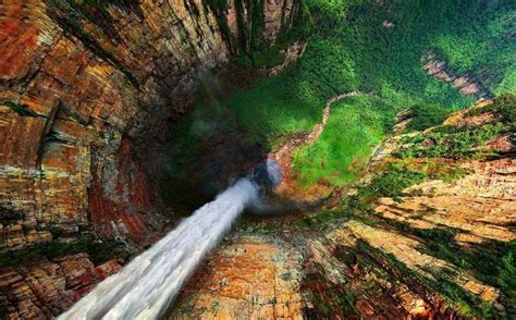 El Salto Ángel visto desde arriba Parque Nacional Canaima Estado