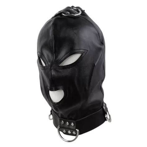BDSM HOOD LEATHERS Head Harness Party Sex Toy Women Men 14 05 PicClick UK