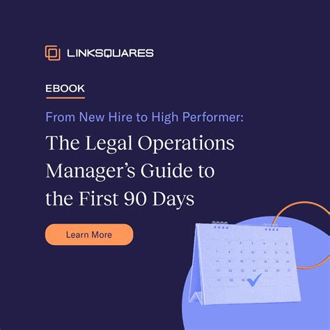 The Legal Operations Manager's Guide to the First 90 Days - LinkSquares