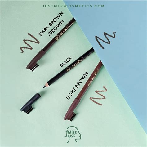 Jual JUST MISS 209M Pensil Alis Plus Kuas Sikat Eyebrow Pencil