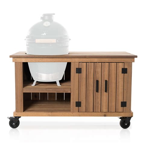 Fraaii Tafel Meranti Storage Bbq Green Egg Store