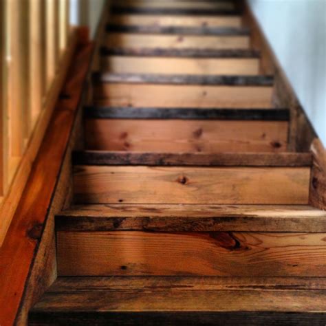 Reclaimed Barn Wood Stairs I Really Want To Do This In The Future