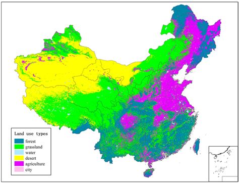 The main land-use types in China. | Download Scientific Diagram