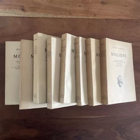 OEUVRES COMPLÈTES DE Molière Editions Les belles lettres 8 Volumes