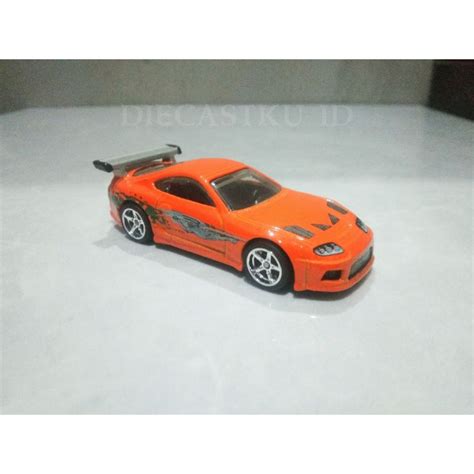 Jual Hot Wheels Toyota Supra MK Orange Fast And Furious Wing Silver Loose Ban Karet Shopee
