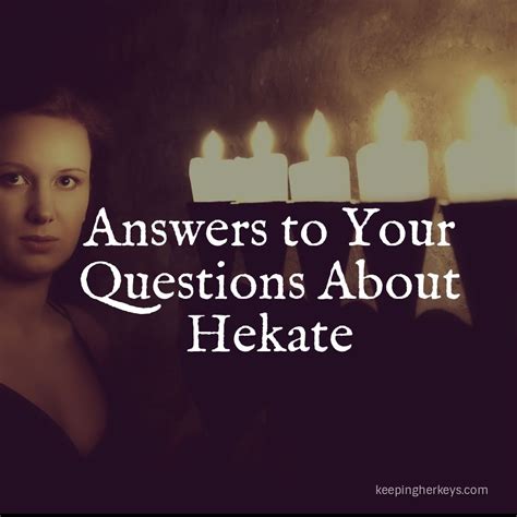 Who Is Hekate Why Is She Appearing To Me How Come She Is Everywhere