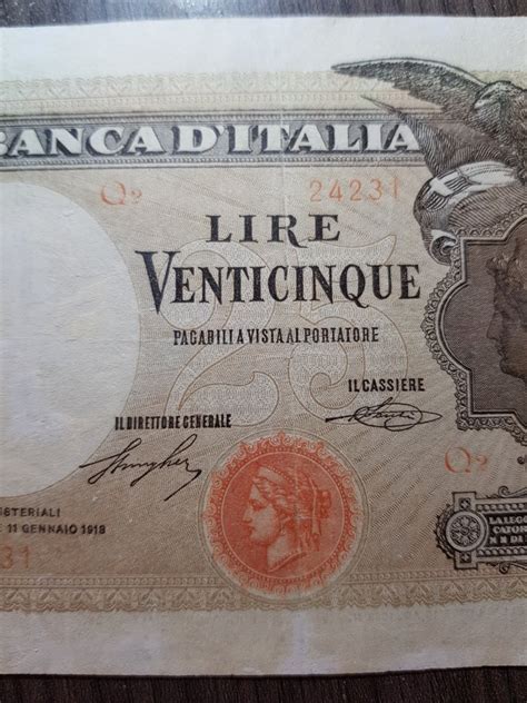 Italia Lire Aquila Latina Banca D Italia Gigante Bi