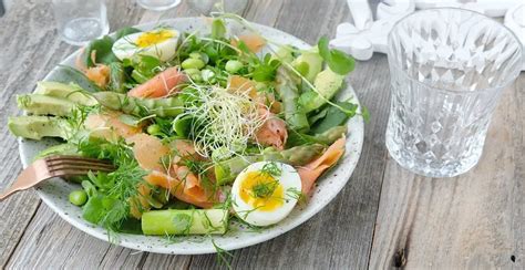 Asperge Salade Zalm Avocado Bye Bye Cheeseburger