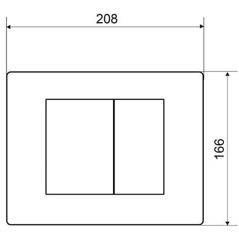 Essential Dual Flush Plate Matt Black Wirquin Ltd