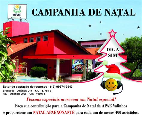 APAE está em campanha para compra de cestas de natal para os assistidos