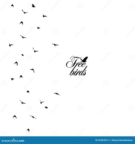 A Flock Of Flying Birds Free Birds Background For Text Seamless