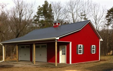 Amish Pole Barn Garages Custom Garage Builders Near You Pole Barn Garage Barn Garage Pole