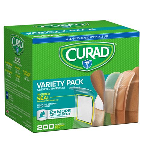 Bandage Variety Pack Assorted Sizes Count Curad Bandages