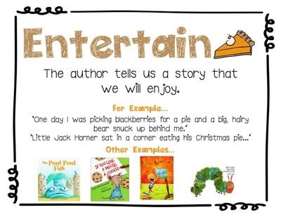 To Entertain Author S Purpose Examples