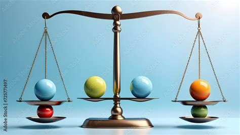 Physical And Mental In Balance Pictured As Balanced Balls On A Scale