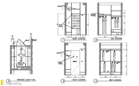 Standard Dimensions Closet Layouts Dimensions | Engineering Discoveries